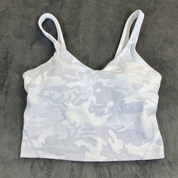 Lululemon Align Tank Top Crop Grey & Black Camo Athletic Athleisure Yoga Sz. 4 - Picture 9 of 12